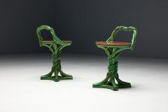 Whimsical Vine Twist Stools France Late 20th Century - 4271566