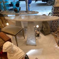 White Carrara Marble Console Table - 3815657