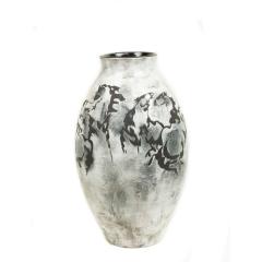 White Ceramic Horse Design Vase - 4694566