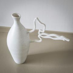 White Ceramic Vase by Poemu France - 4422826