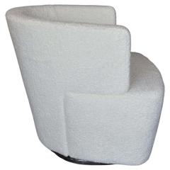 White Cotton Swivel Modern Chair by Coalesse - 2502719