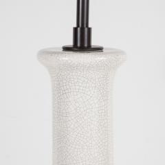 White Crackle Lamp with Long Neck - 216713