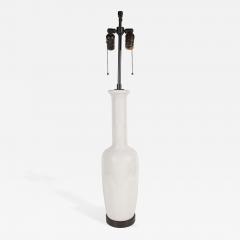 White Crackle Lamp with Long Neck - 216888