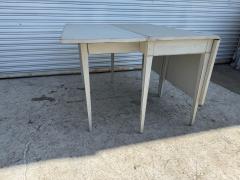White Drop Leaf Table - 4215297