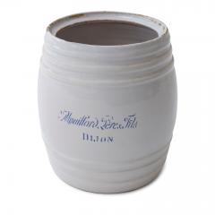 White Faience Mustard Pot - 1406295