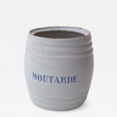 White Faience Mustard Pot - 1412404