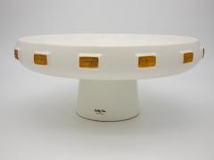 White Gold Toggle Footed Serving Bowl or Platter Handley Drive Portugal 2016 - 4813432