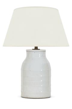 White Ironstone Table Lamp - 3896479