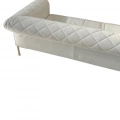 White Leather Barocco Sofa Model 1320 by Zanotta Italy 1980 - 4381797