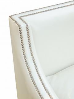White Leather Club Chair - 1219773