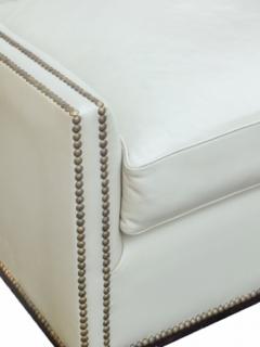 White Leather Club Chair - 1219774