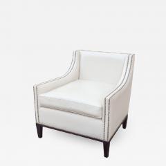 White Leather Club Chair - 1220168