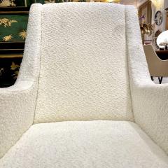 White Lexington Boucl Armchairs - 3814901