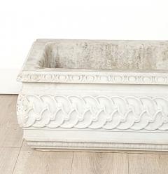 White Marble Carved Classical Rectangular Basin 19th Century or Earlier - 3493855