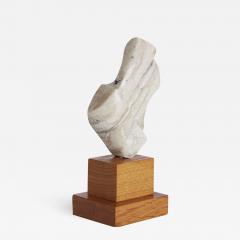 White Marble Oak Base Sculpture - 2151519