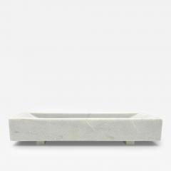 White Marble Rectangular Tray - 4450249
