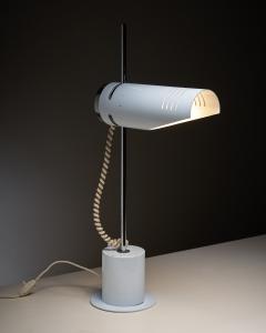 White Metal Directional Table Lamp attributed 1970s - 4499161