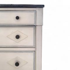 White Painted Commode with Belgian Bluestone Top - 4421534