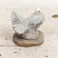 White Painted Dove Garden Ornament Mid 20th Century - 3220028