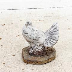White Painted Dove Garden Ornament Mid 20th Century - 3220101