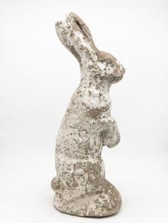 White Painted Stone Bunny Rabbit or Hare Garden Ornament France - 4040026