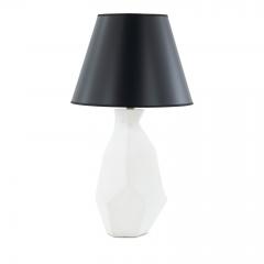 White Plaster Cubist Lamp - 2999788