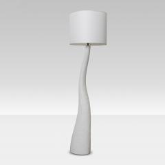 White Plaster Floor Lamp - 4244536