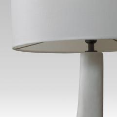 White Plaster Floor Lamp - 4244537