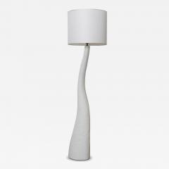 White Plaster Floor Lamp - 4247131