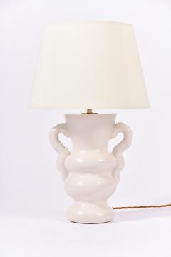 White Polished Plaster Table Lamp by Dorian Caffot de Fawes - 1494655