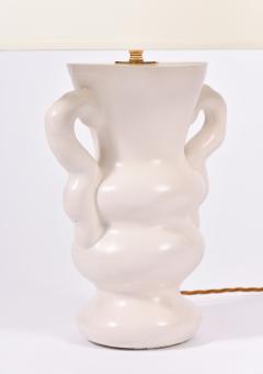 White Polished Plaster Table Lamp by Dorian Caffot de Fawes - 1494657