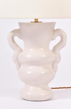 White Polished Plaster Table Lamp by Dorian Caffot de Fawes - 1494659