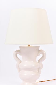 White Polished Plaster Table Lamp by Dorian Caffot de Fawes - 1494662