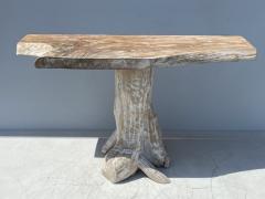 White Wash Teak Root Console table - 1456922