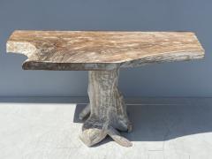 White Wash Teak Root Console table - 1456923