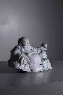 White jade Buddha statuette - 3886780