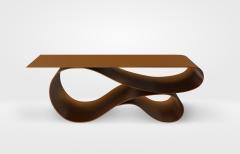 Whorl Coffee Table In Brown Powder Coated Aluminum - 4278764