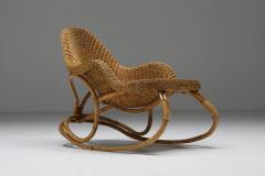 Wicker Rocking Chair Art Nouveau France 1905 - 2196241