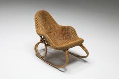 Wicker Rocking Chair Art Nouveau France 1905 - 2196277