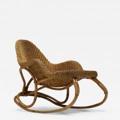 Wicker Rocking Chair Art Nouveau France 1905 - 2197056