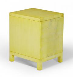 Widdicomb Modern American Mid Century Three Drawer Beige Painted Wooden Nightsta - 4658251