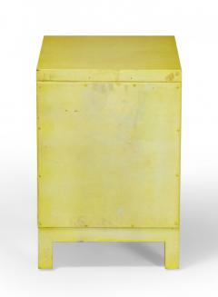 Widdicomb Modern American Mid Century Three Drawer Beige Painted Wooden Nightsta - 4658252