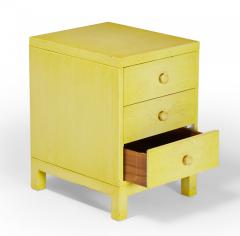Widdicomb Modern American Mid Century Three Drawer Beige Painted Wooden Nightsta - 4658258