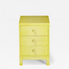 Widdicomb Modern American Mid Century Three Drawer Beige Painted Wooden Nightsta - 4708930