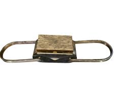 Wilardy PEARLIZED GREY LUCITE COMPACT HANDBAG BY WILARDY - 4577979