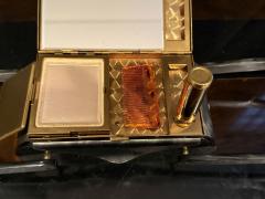 Wilardy PEARLIZED GREY LUCITE COMPACT HANDBAG BY WILARDY - 4577989