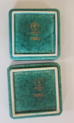 Wilhelm K ge Argenta Stoneware Four Trays by Wilhelm K ge Sweden MCM - 4112526