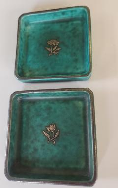 Wilhelm K ge Argenta Stoneware Four Trays by Wilhelm K ge Sweden MCM - 4112527