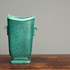 Wilhelm K ge Wilhelm Kage Swedish Mid Century Modern Vase Glazed Stoneware Argenta 1960s - 3633816