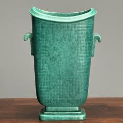 Wilhelm K ge Wilhelm Kage Swedish Mid Century Modern Vase Glazed Stoneware Argenta 1960s - 3633820